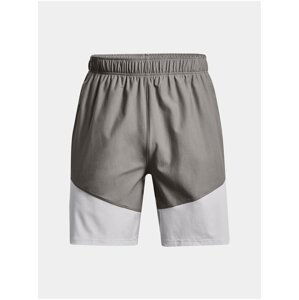 Šortky Under Armour UA Knit Woven Hybrid Shorts- šedá