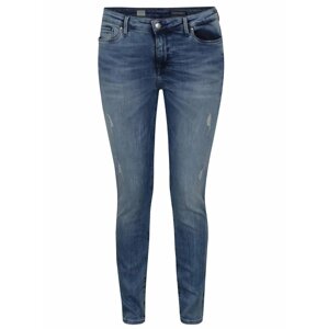 Modré jegging fit rifle s potrhaným efektom Tommy Hilfiger