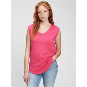 Ružové dámske tričko muscle tunic