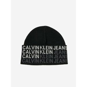 Čierna pánska zimná čiapka Calvin Klein Jeans