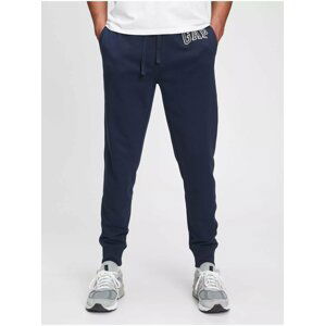 Modré pánske tepláky GAP Logo arch joggers