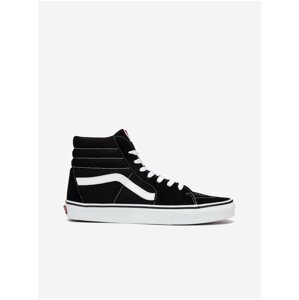 Čierne semišové členkové topánky VANS Sk8-Hi