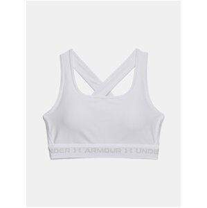 Biela športová podprsenka Under Armour UA Crossback Mid Bra