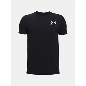 Čierne tričko Under Armour UA B SPORTSTYLE LEFT CHEST SS