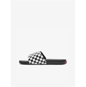 Bielo-čierne vzorované papuče VANS Checkerboard Mens La Costa
