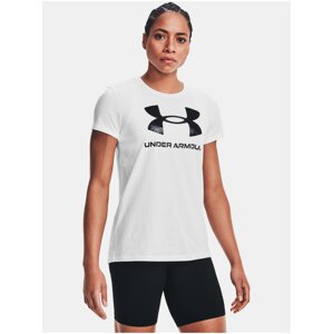 Biele športové tričko Under Armour UA W SPORTSTYLE LOGO SS