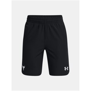 Čierne chlapčenské šortky Under Armour UA Pjt Rock Woven Shorts