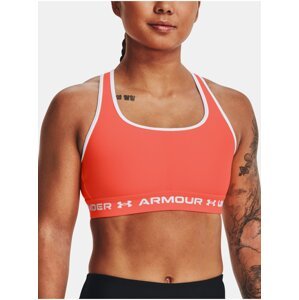 Oranžová športová podprsenka Under Armour UA Crossback Mid Bra