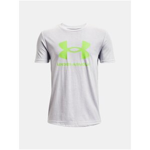 Svetlosivé tričko Under Armour UA B SPORTSTYLE LOGO SS