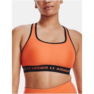 Oranžová športová podrpsenka Under Armour Crossback Mid Bra