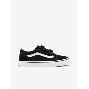 Čierne detské tenisky so semišovými detailmi VANS Old Skool