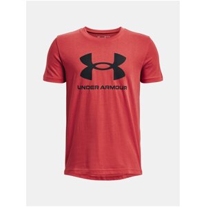 Červené tričko Under Armour UA B SPORTSTYLE LOGO SS