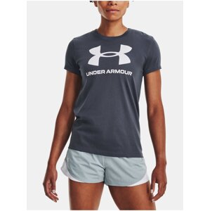 Šedé športové tričko Under Armour UA W SPORTSTYLE LOGO SS