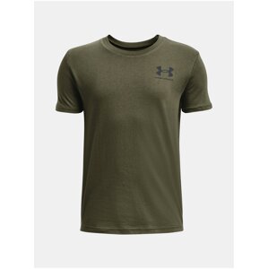 Kaki tričko Under Armour UA B SPORTSTYLE LEFT CHEST SS