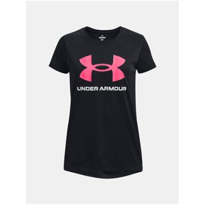 Čierne športové tričko Under Armour UA Tech Print BL SSC