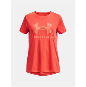 Oranžové športové tričko Under Armour UA Tech Print BL SSC