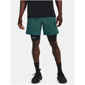 Tmavozelené športové kraťasy Under Armour UA Peak Woven Shorts