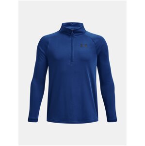 Tmavomodré športové tričko Under Armour UA Tech 2.0 1/2 Zip