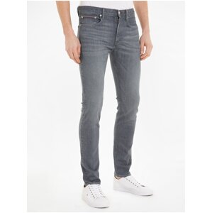 Šedé pánske slim fit džínsy Tommy Hilfiger Chester