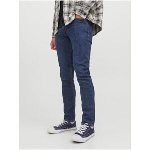 Modré pánske straight fit džínsy Jack & Jones Glenn