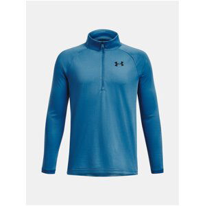 Svetlomodré športové tričko Under Armour UA Tech 2.0 1/2 Zip