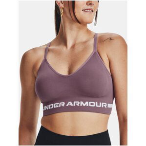 Fialová športová podprsenka Under Armour UA Seamless Low Long Bra