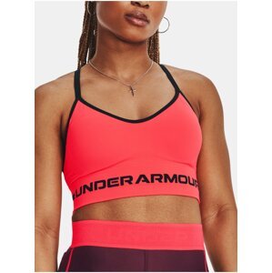 Červená športová podprsenka Under Armour UA Seamless Low Long Bra