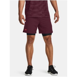 Vínové športové kraťasy Under Armour UA Vanish Woven 6in Shorts