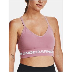 Ružová športová podprsenka Under Armour UA Seamless Low Long Bra