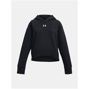 Čierna mikina Under Armour UA Rival Fleece Crop Hoodie