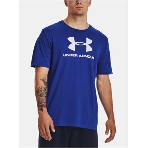 Modré tričko Under Armour UA M SPORTSTYLE LOGO SS