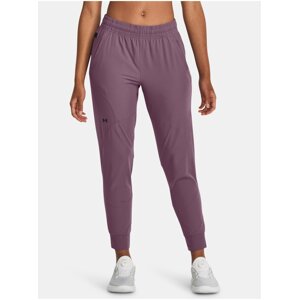 Fialové športové tepláky Under Armour UA Unstoppable Jogger