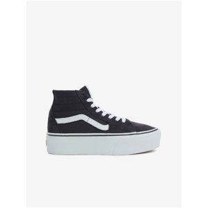 Tmavosivé dámske členkové semišové tenisky VANS UA SK8-Hi Tapered Stackform