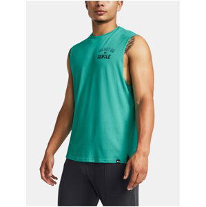 Petrolejové športové tielko Under Armour Pjt Rock SMS SL Tank Q4