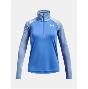 Modré športové tričko Under Armour Tech Graphic 1/2 Zip