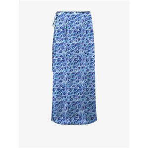 Modrá dámska kvetovaná maxi sukňa ONLY Nova