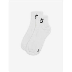 Biele ponožky SAM 73 Oamaru