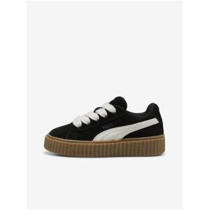 Čierne detské semišové tenisky PUMA X FENTY Creeper Phatty