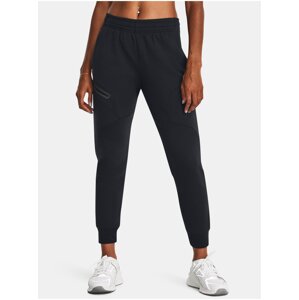 Čierne športové tepláky Under Armour Unstoppable Flc Jogger