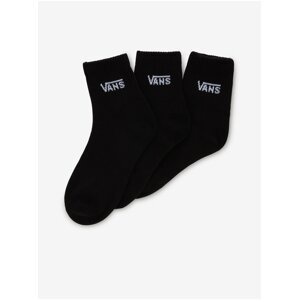 Sada troch párov dámskych ponožiek v čiernej farbe VANS Classic Half Crew