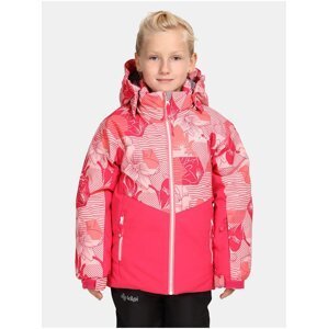 Tmavo ružová dievčenská lyžiarska bunda Kilpi Samara-JG