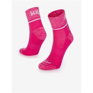 Tmavo ružové unisex športové ponožky Kilpi SPEED