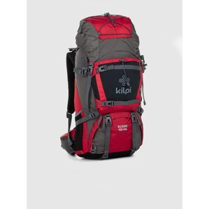 Šedo-červený unisex športový ruksak Kilpi ECRINS (45+5 l)