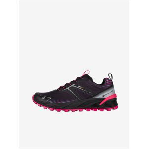 Ružovo-čierne dámske športové topánky s antibakteriálnou stielkou ALPINE PRO Hermone