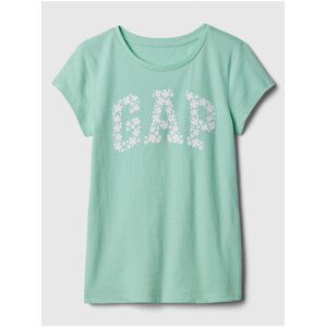 Tyrkysové dievčenské tričko GAP