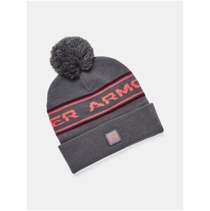 Šedá čiapka Under Armour UA Mens Halftime Pom Beanie