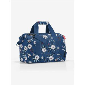 Modrá dámska kvetovaná cestovná taška Reisenthel Allrounder M Garden