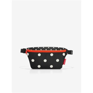 Červeno-čierna dámska bodkovaná ľadvinka Reisenthel Beltbag S Mixed Dots