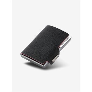 Čierna kožená peňaženka Mondraghi Saffiano Plus