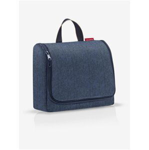 Tmavomodrá kozmetická taška Reisenthel Toiletbag XL Herringbone Dark Blue